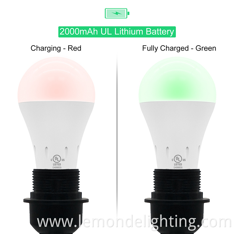 rechargeable led light bulb